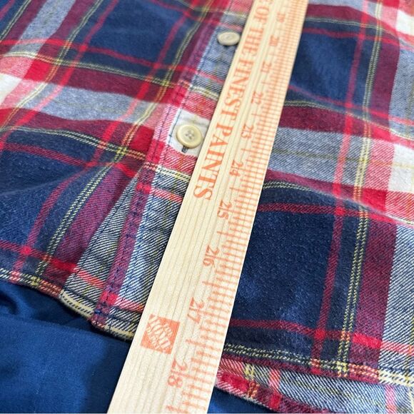 Hollister Red and Blue Casual Button Down Shirt - Picture 7 of 7